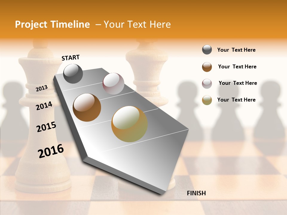 White Move Army PowerPoint Template