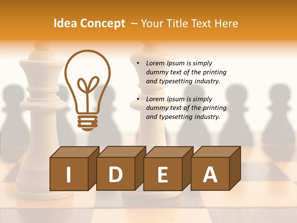 White Move Army PowerPoint Template