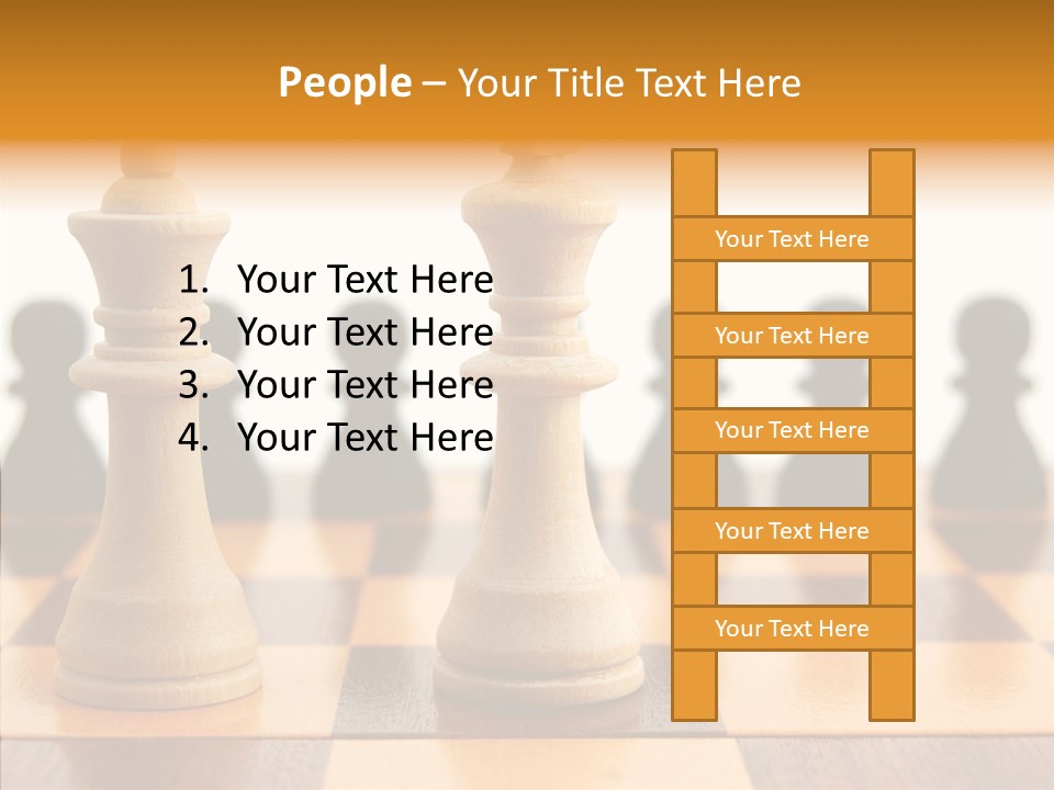 White Move Army PowerPoint Template