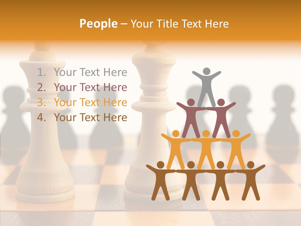 White Move Army PowerPoint Template