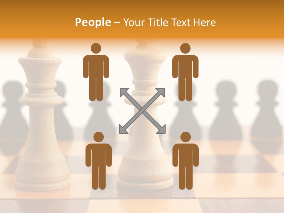 White Move Army PowerPoint Template