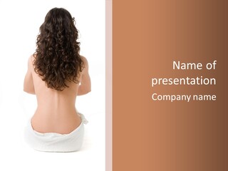 Skin Lady Beauty PowerPoint Template