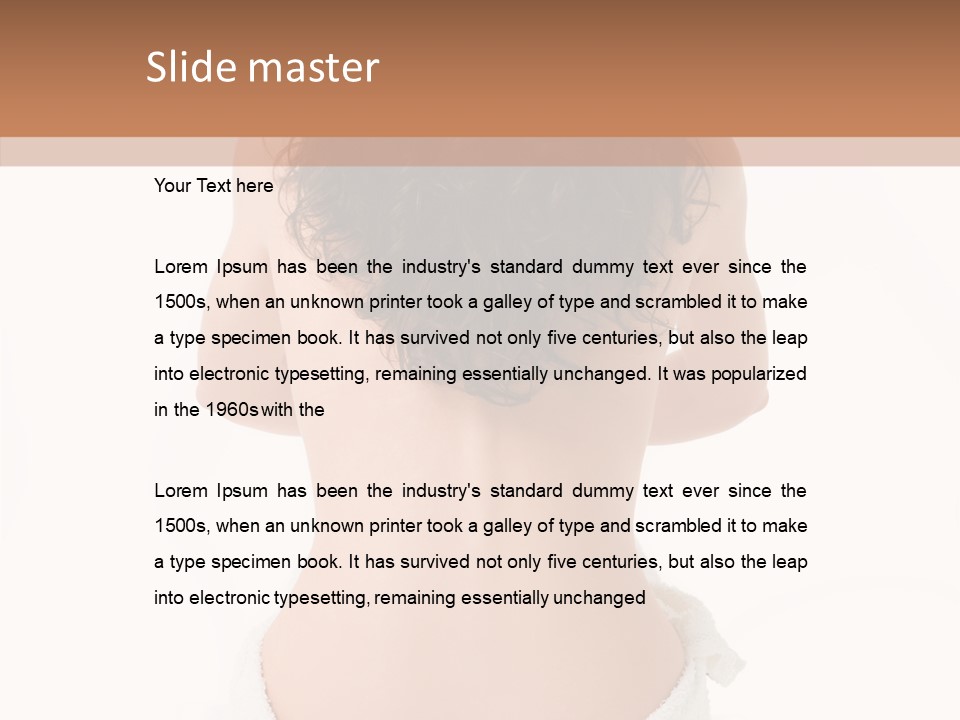 Skin Lady Beauty PowerPoint Template