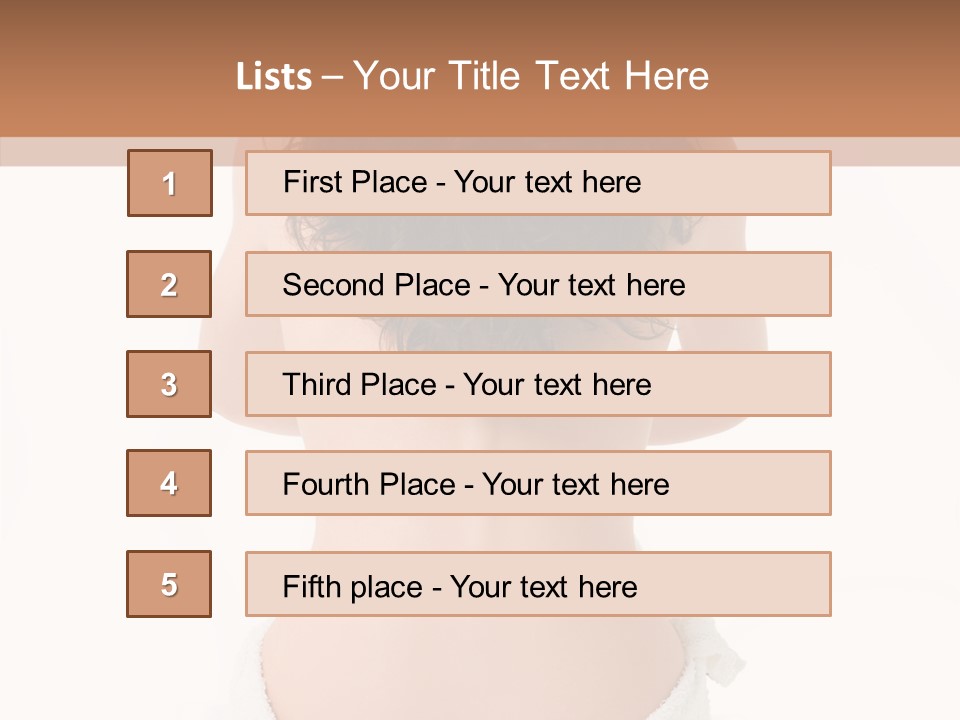 Skin Lady Beauty PowerPoint Template