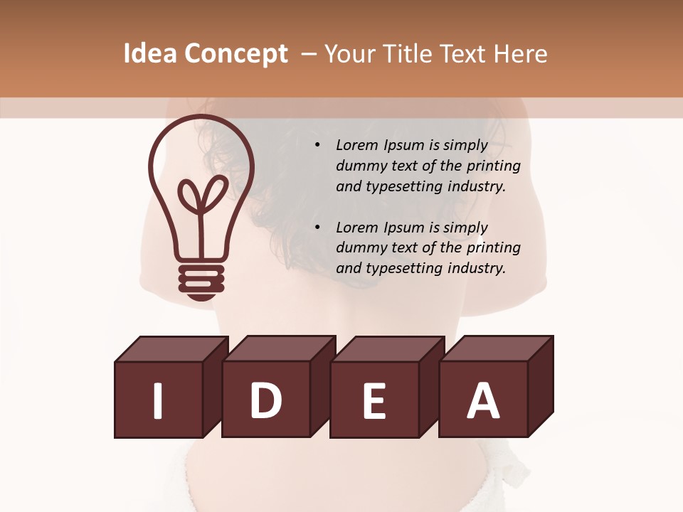 Skin Lady Beauty PowerPoint Template