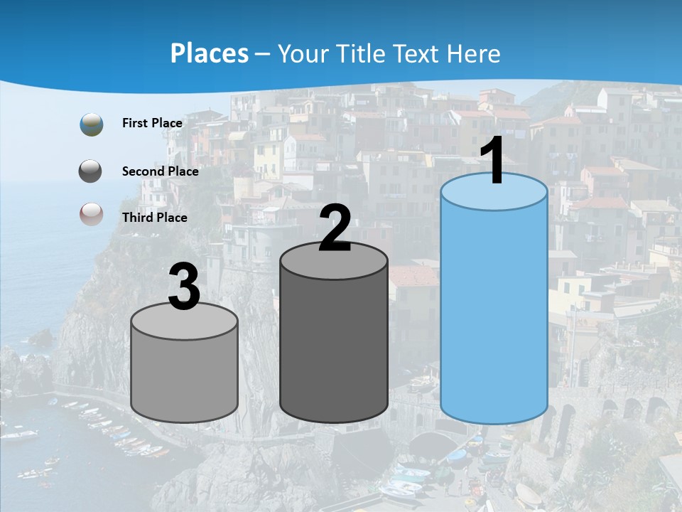 Europe Tourist Harbor PowerPoint Template