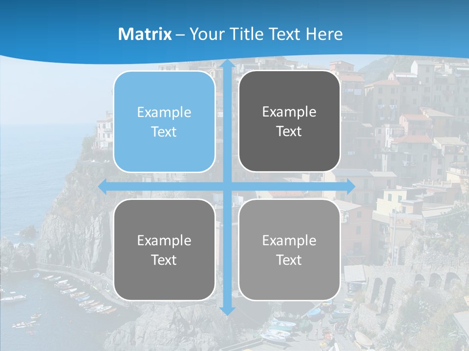 Europe Tourist Harbor PowerPoint Template