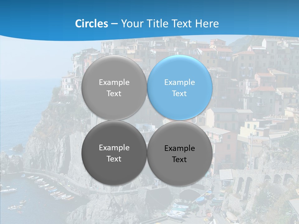 Europe Tourist Harbor PowerPoint Template