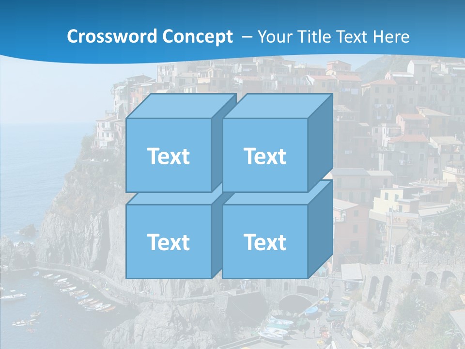 Europe Tourist Harbor PowerPoint Template