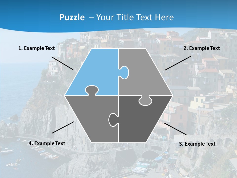 Europe Tourist Harbor PowerPoint Template