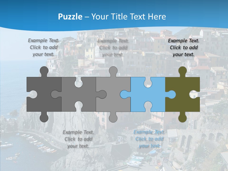 Europe Tourist Harbor PowerPoint Template