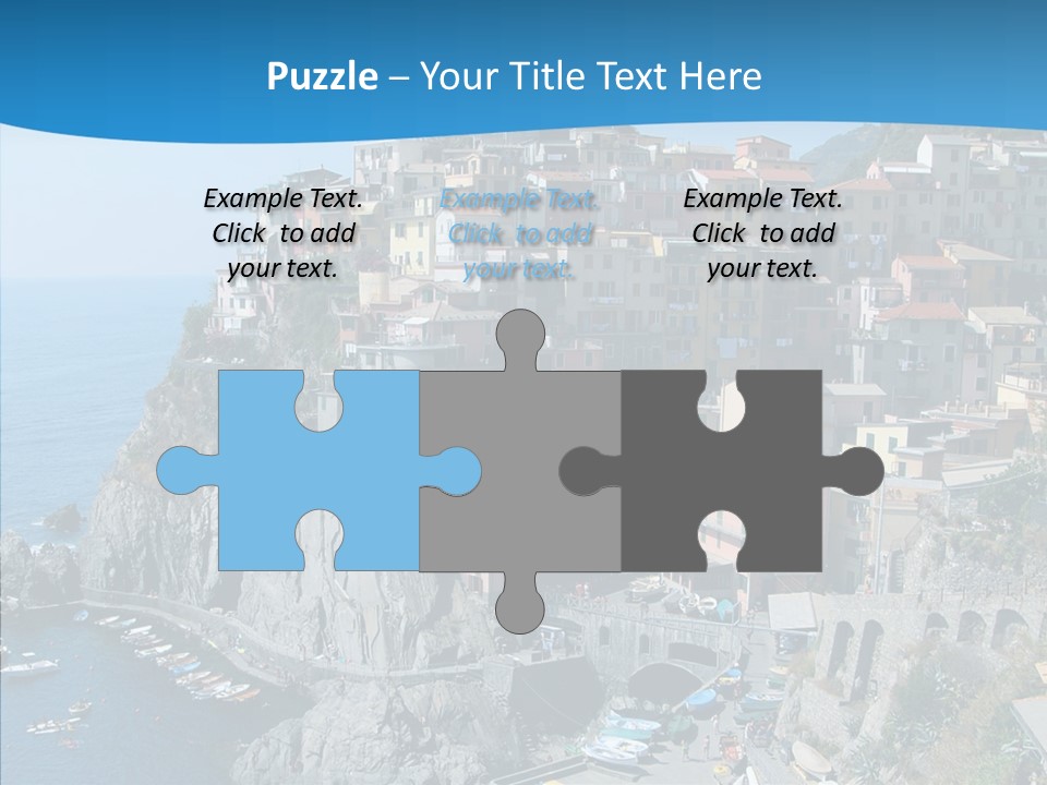 Europe Tourist Harbor PowerPoint Template