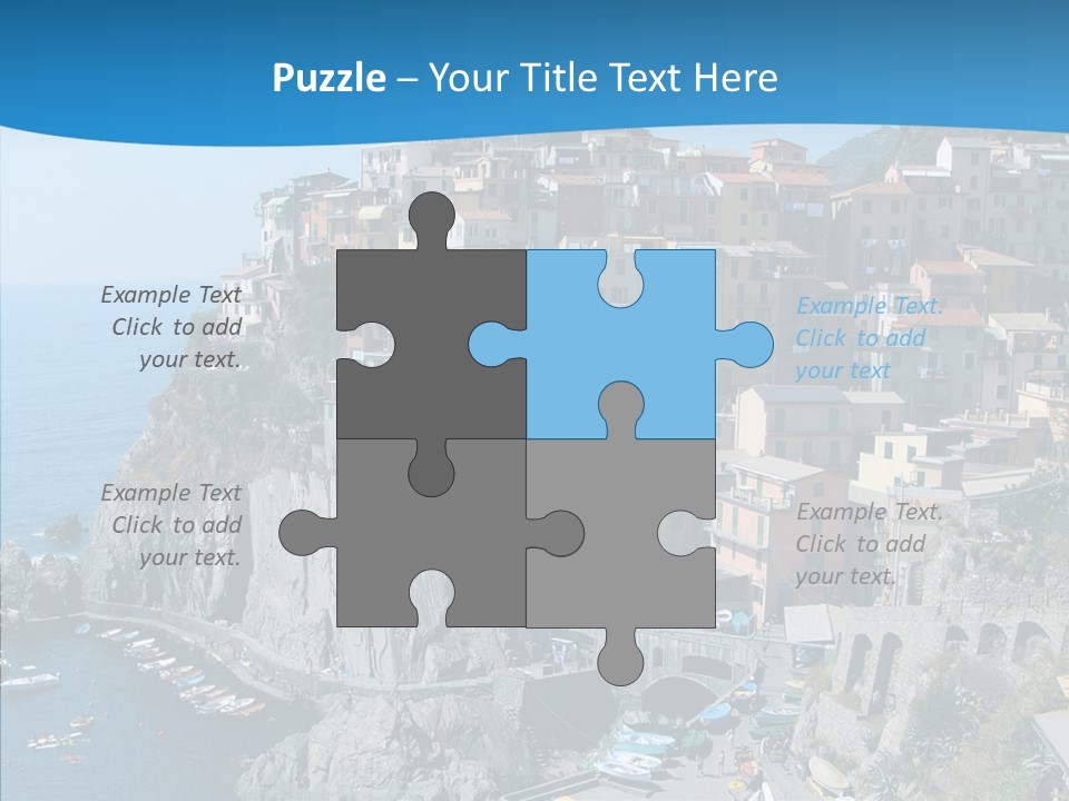 Europe Tourist Harbor PowerPoint Template