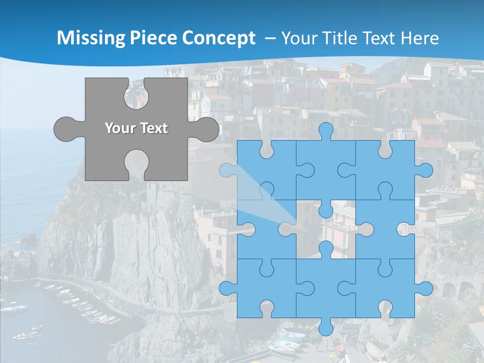 Europe Tourist Harbor PowerPoint Template