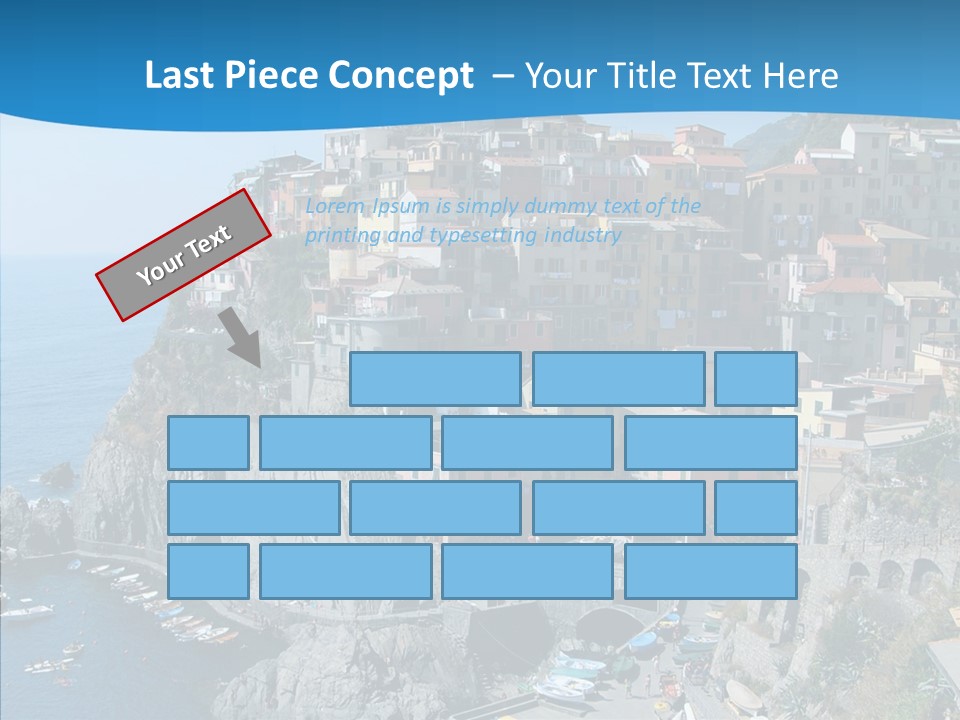 Europe Tourist Harbor PowerPoint Template