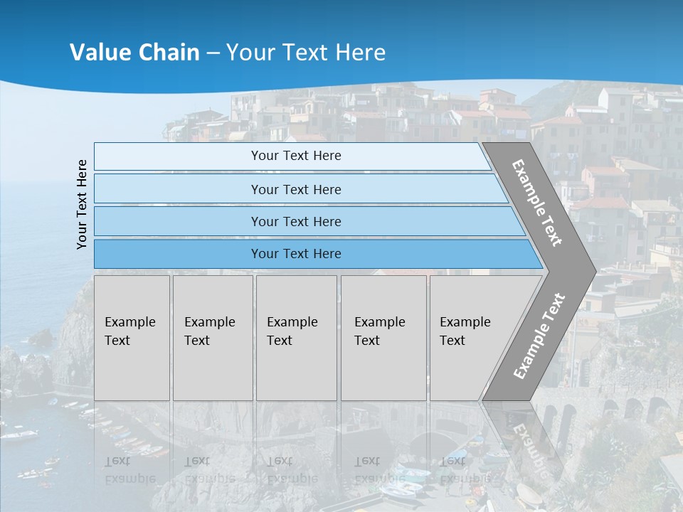Europe Tourist Harbor PowerPoint Template