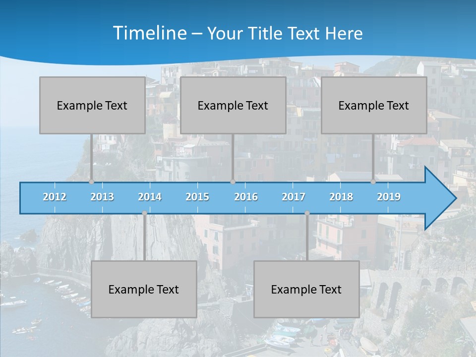 Europe Tourist Harbor PowerPoint Template