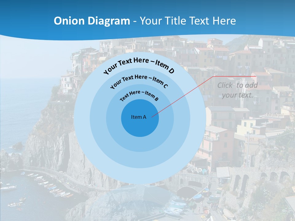 Europe Tourist Harbor PowerPoint Template