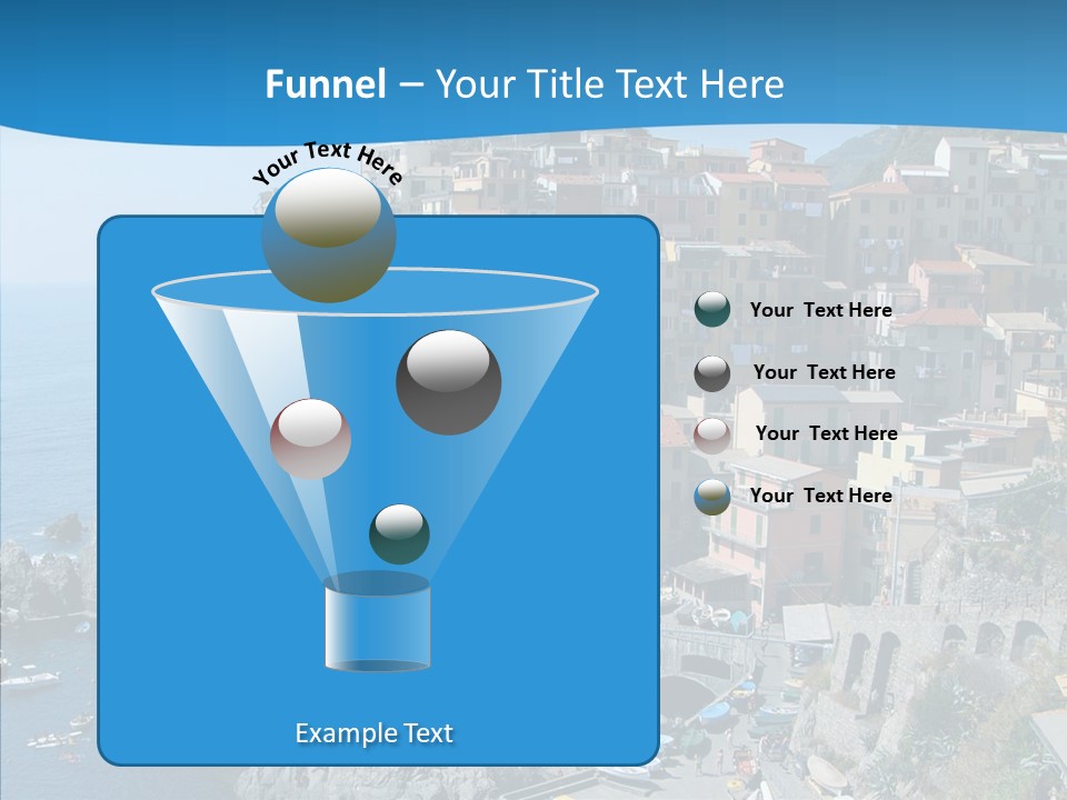 Europe Tourist Harbor PowerPoint Template