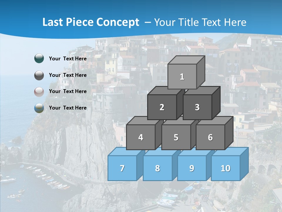 Europe Tourist Harbor PowerPoint Template