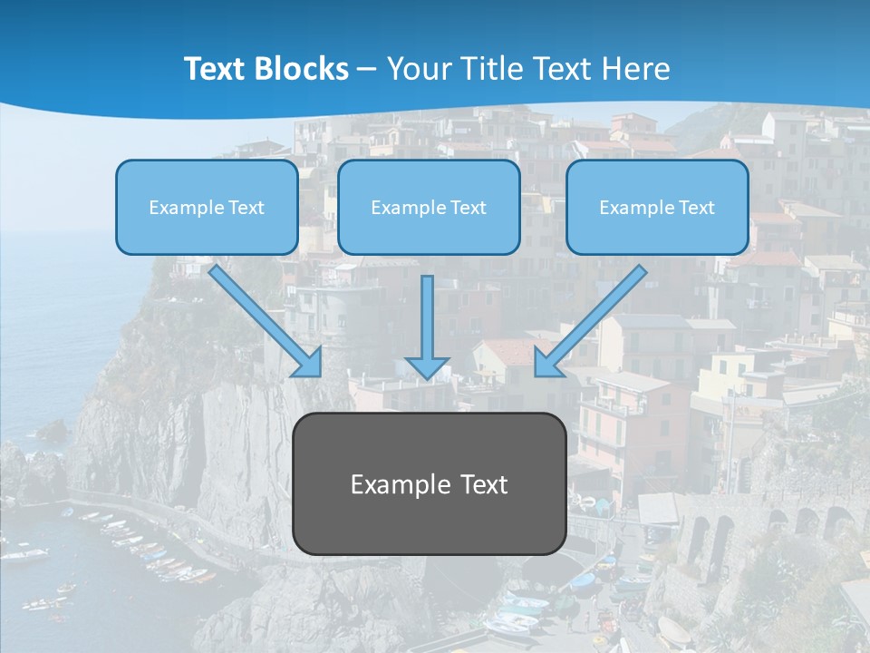 Europe Tourist Harbor PowerPoint Template