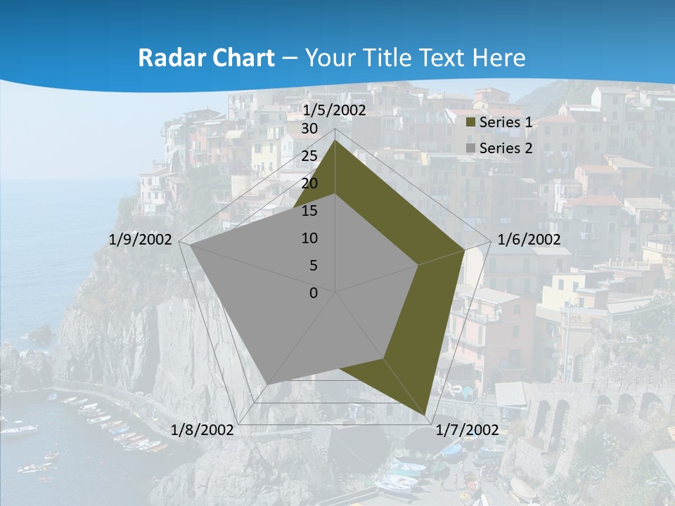 Europe Tourist Harbor PowerPoint Template