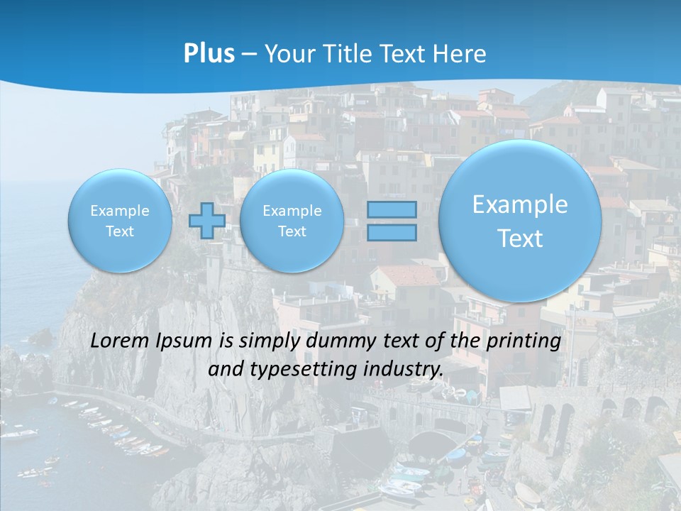 Europe Tourist Harbor PowerPoint Template