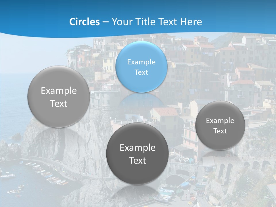 Europe Tourist Harbor PowerPoint Template