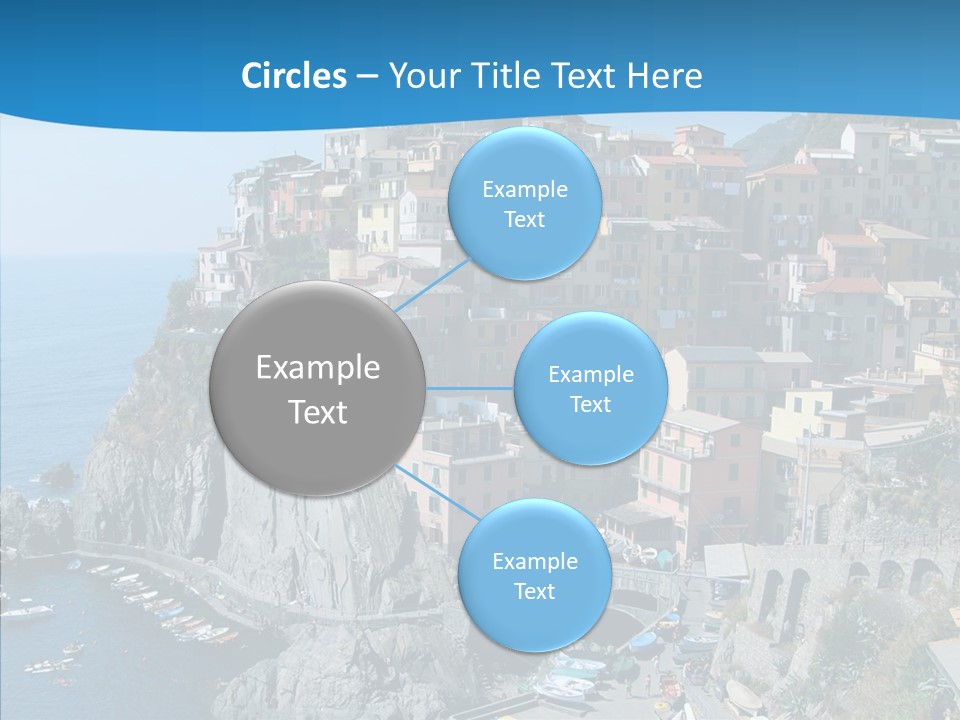 Europe Tourist Harbor PowerPoint Template