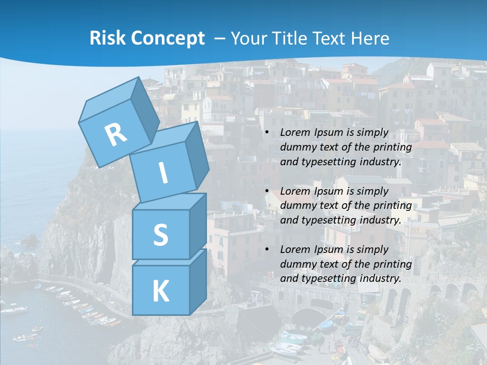 Europe Tourist Harbor PowerPoint Template