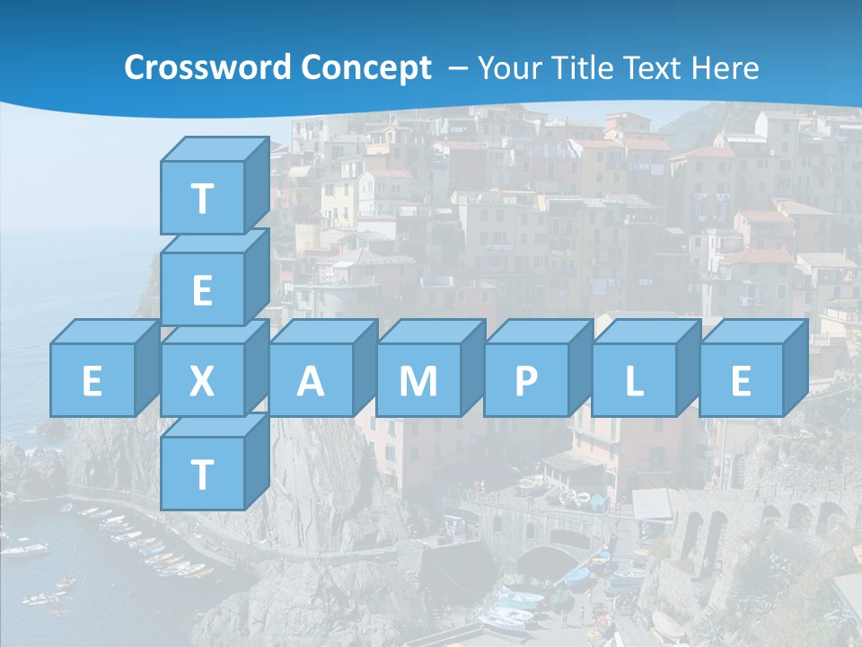 Europe Tourist Harbor PowerPoint Template