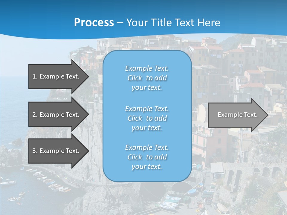 Europe Tourist Harbor PowerPoint Template