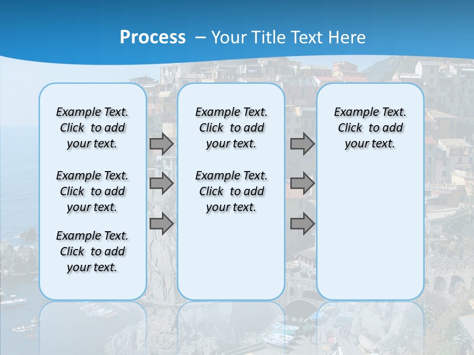Europe Tourist Harbor PowerPoint Template