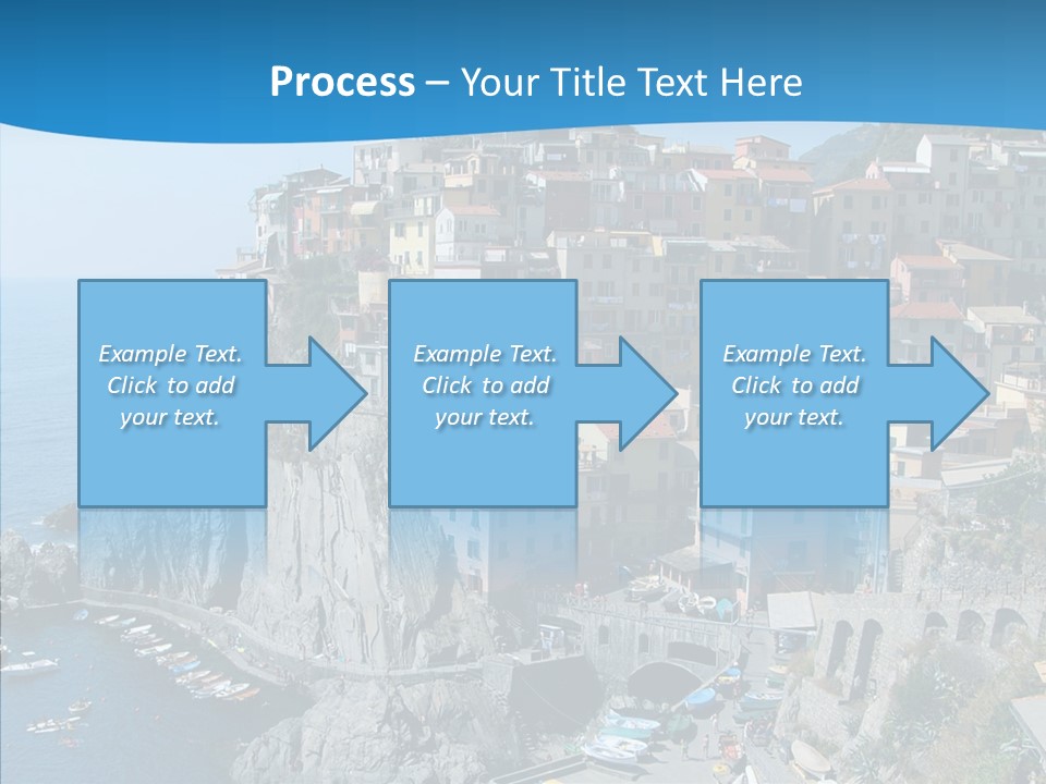 Europe Tourist Harbor PowerPoint Template