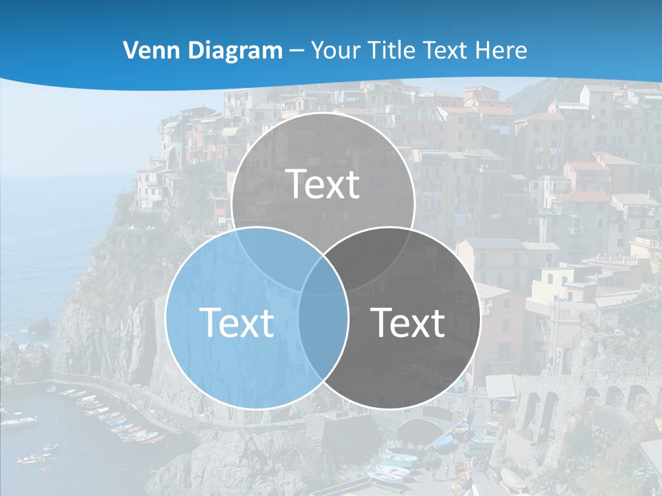 Europe Tourist Harbor PowerPoint Template