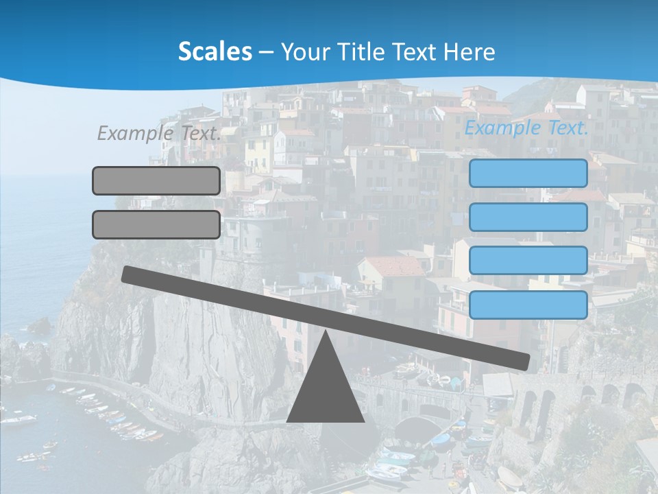 Europe Tourist Harbor PowerPoint Template