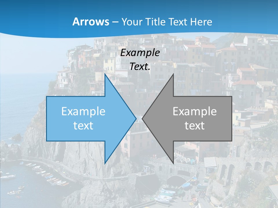 Europe Tourist Harbor PowerPoint Template