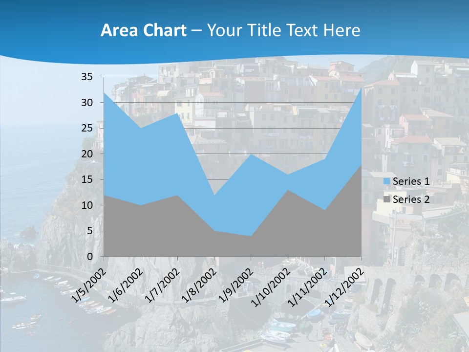Europe Tourist Harbor PowerPoint Template