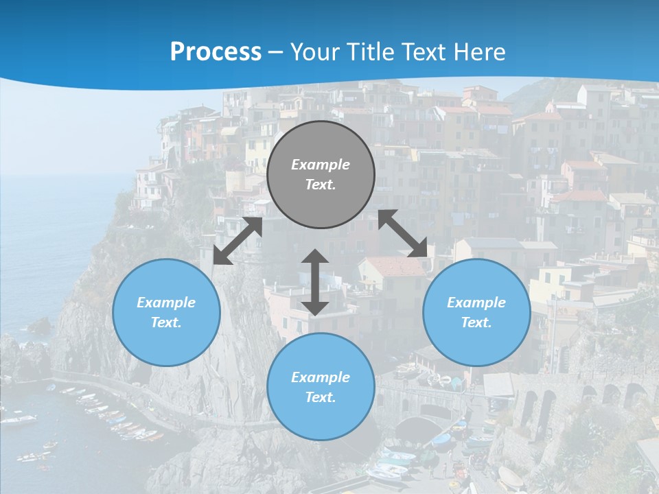 Europe Tourist Harbor PowerPoint Template