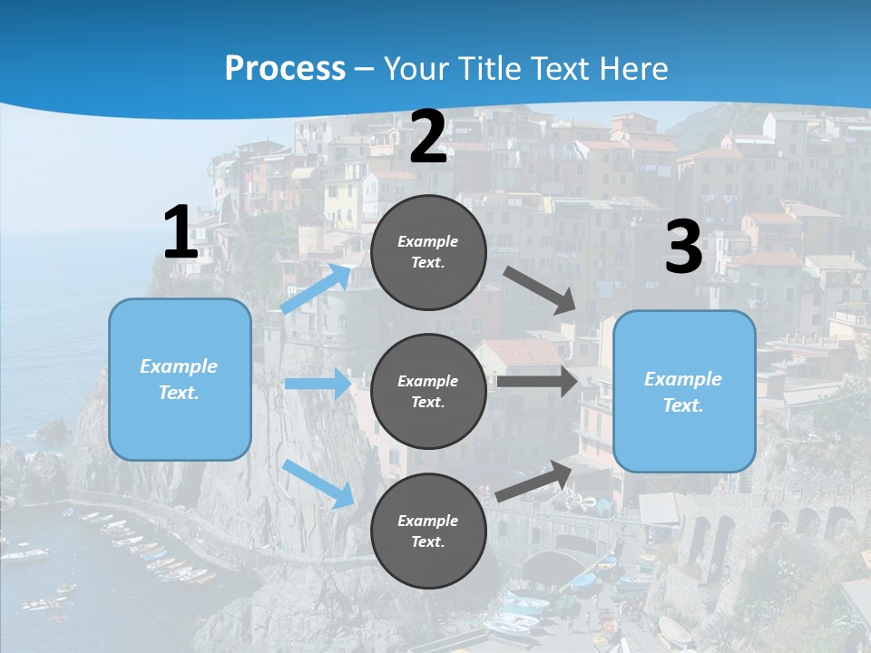 Europe Tourist Harbor PowerPoint Template