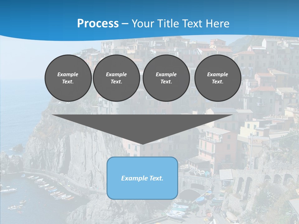 Europe Tourist Harbor PowerPoint Template
