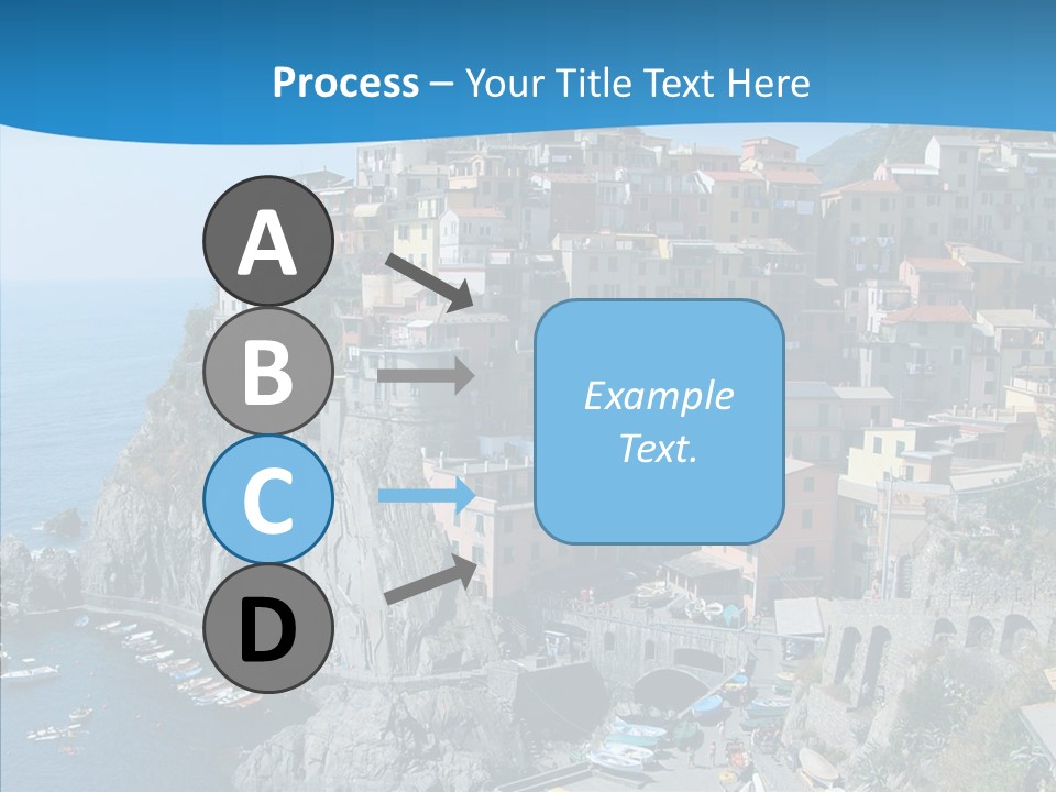 Europe Tourist Harbor PowerPoint Template