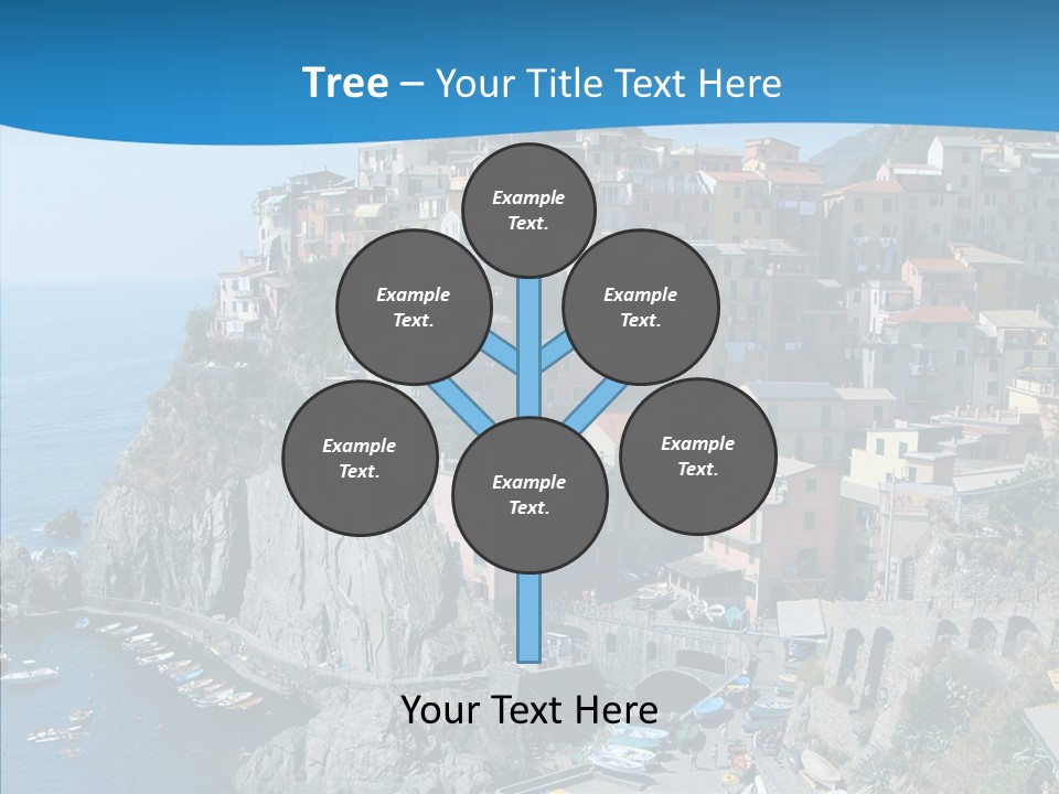 Europe Tourist Harbor PowerPoint Template