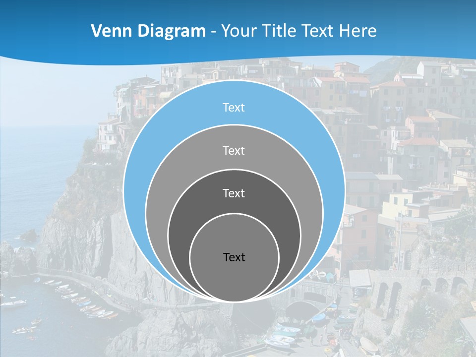 Europe Tourist Harbor PowerPoint Template