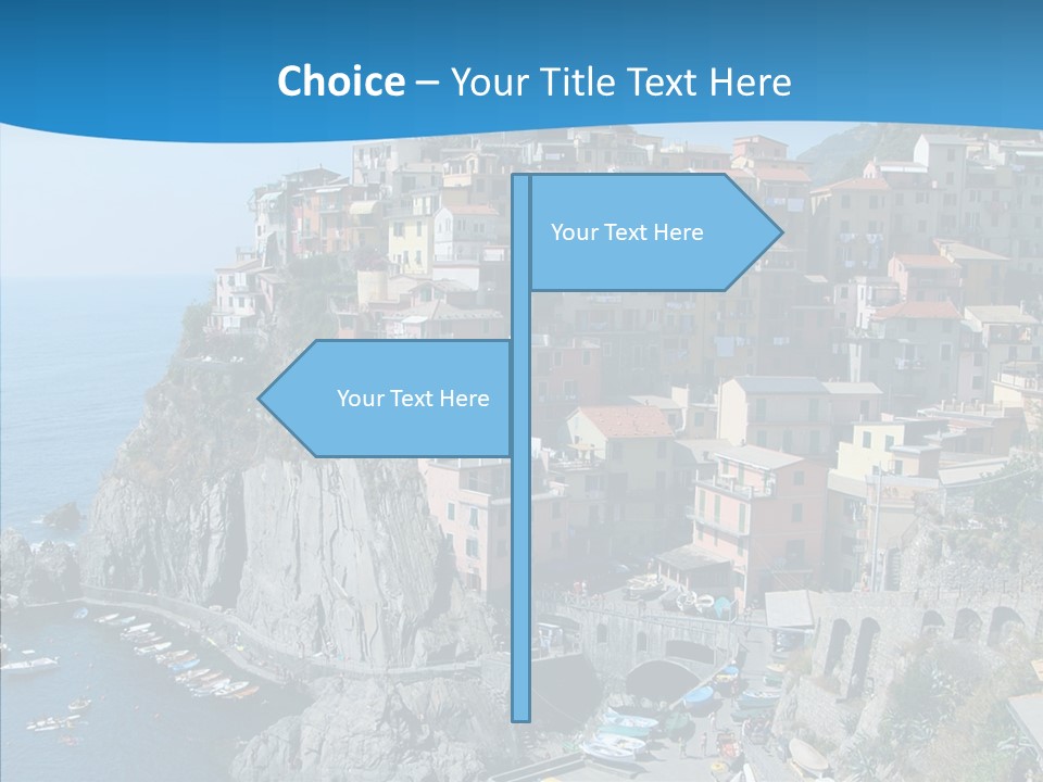 Europe Tourist Harbor PowerPoint Template
