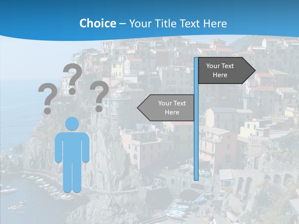 Europe Tourist Harbor PowerPoint Template