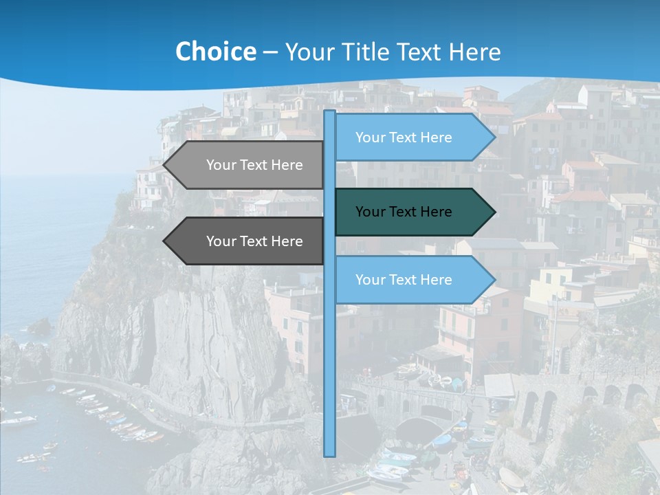 Europe Tourist Harbor PowerPoint Template