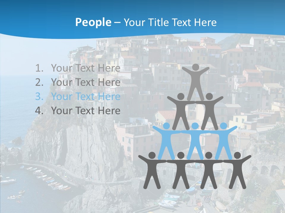 Europe Tourist Harbor PowerPoint Template