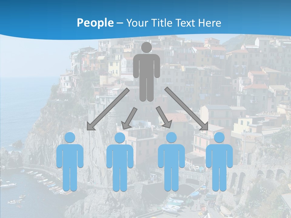 Europe Tourist Harbor PowerPoint Template