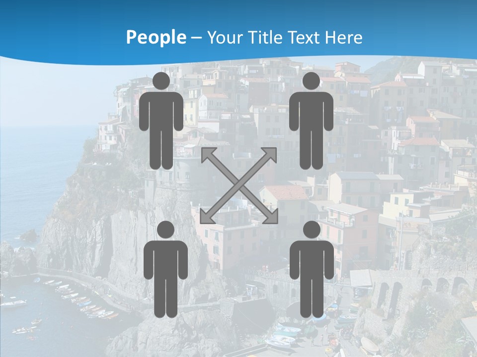 Europe Tourist Harbor PowerPoint Template